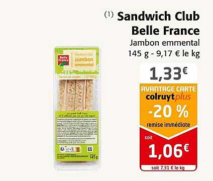 Sandwich Club Belle France