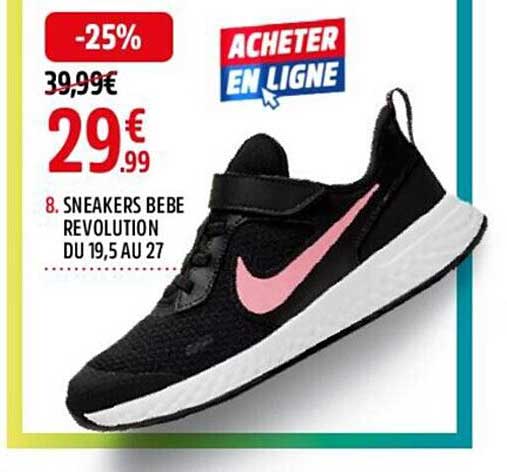 Sneakers Bébé Révolution Du 19,5 Au 27 Nike