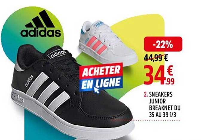 sneakers junior breaknet du 35 au 39 1-3 adidas