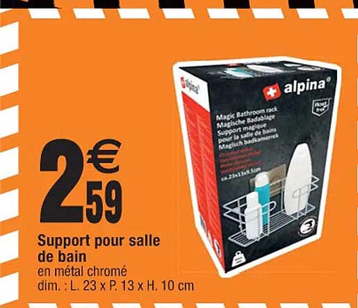 Support Pour Salle De Bain Alpina
