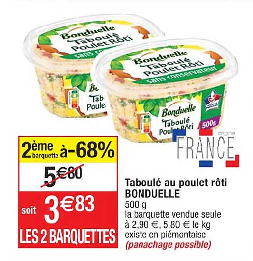 Taboulé Au Poulet Rôti Bonduelle