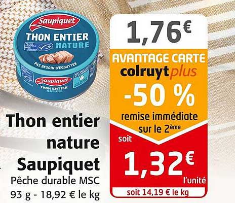 Thon Entier Nature Saupiquet