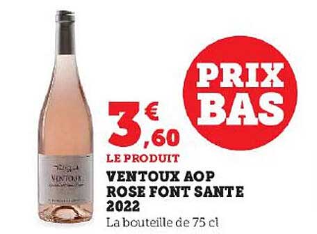 ventoux aop rosé font santé 2022