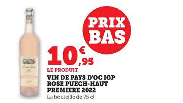 Vin De Pays D'oc Igp Rosé Puech-haut Première 2022
