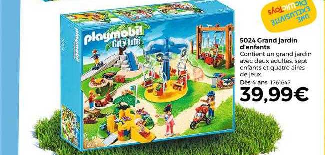 5024 grand jardin d'enfants playmobil city life