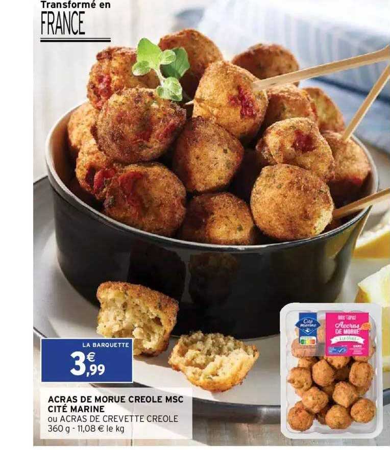acras de morue créole msc cité marine