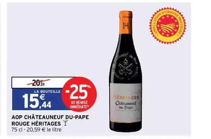 aop châteauneuf du-pape rouge héritages