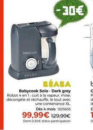 babycook solo - dark grey béaba