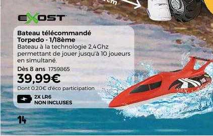 bateau télécommandé torpedo - 1-18ème exost