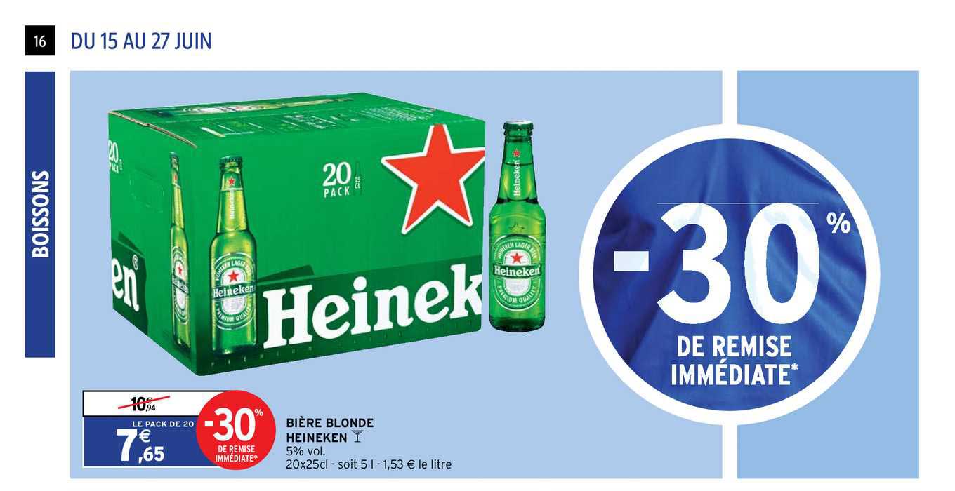 Bière Blonde Heineken
