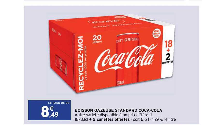 boisson gazeuse standard coca-cola