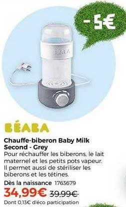 chauffe-biberon baby milk béaba