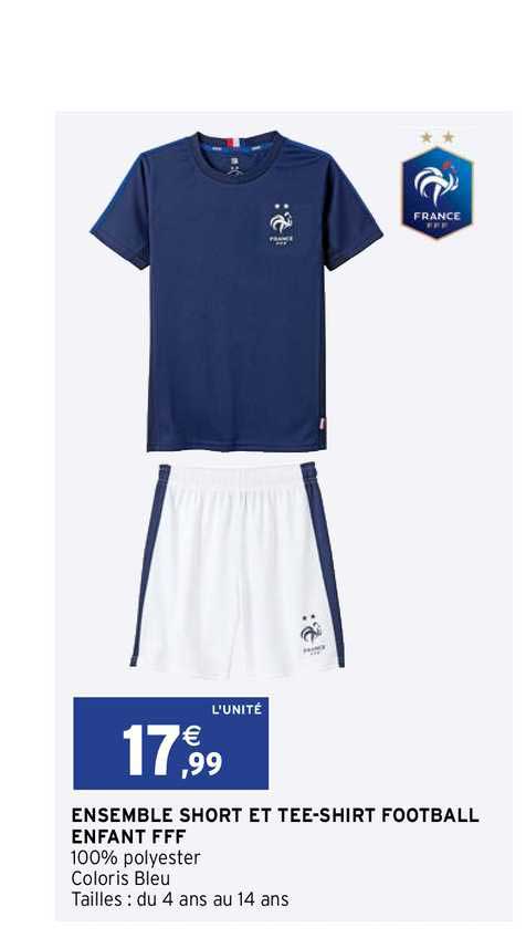 Ensemble Short Et Tee-shirt Football Enfant Fff
