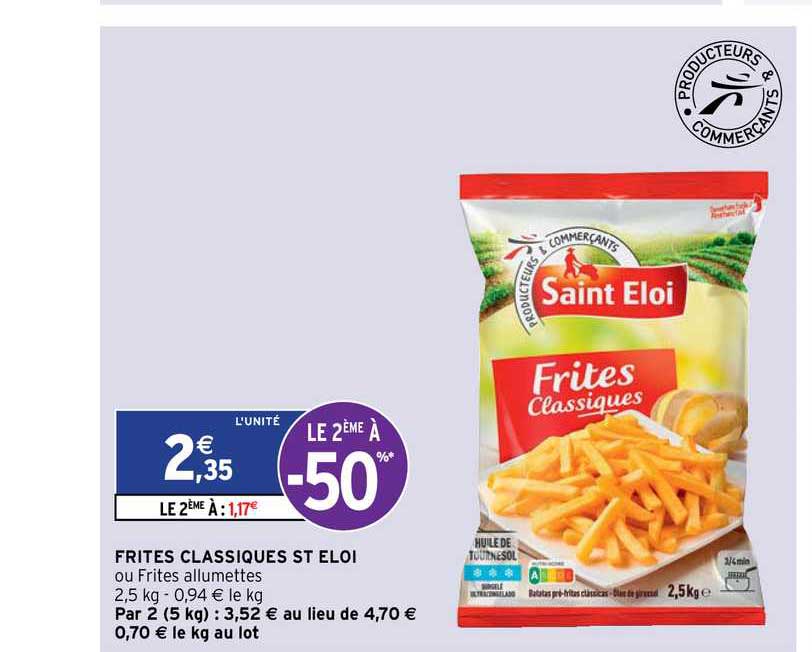 frites classiques st éloi