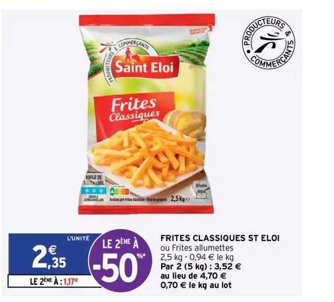 frites classiques st éloi