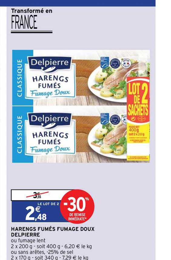 harengs fumés fumage doux delpierre
