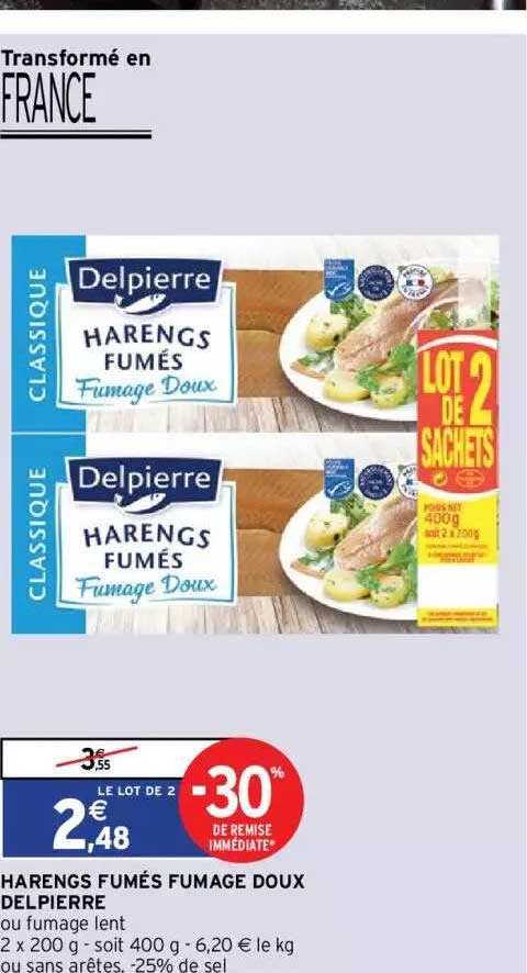 harengs fumés fumage doux delpierre