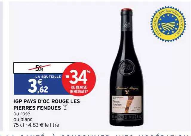 igp pays d'oc rouge les pierres fendues