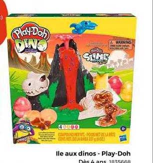 île aux dinos - play-doh