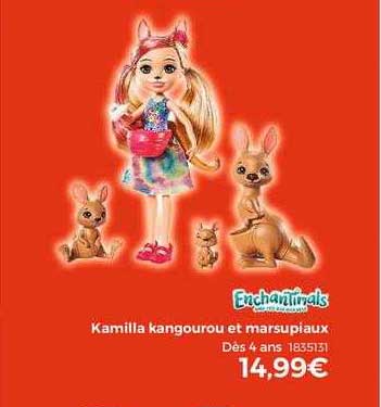 kamilla kangourou et marsupiaux enchantimals