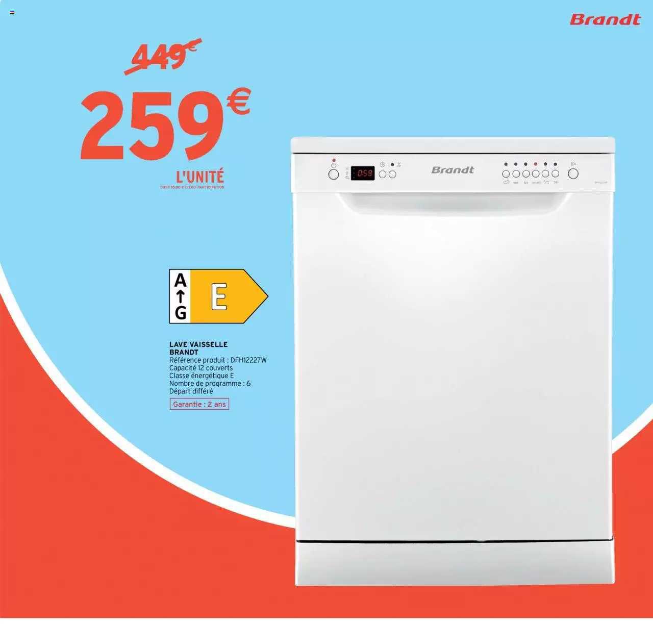 lave vaisselle brandt