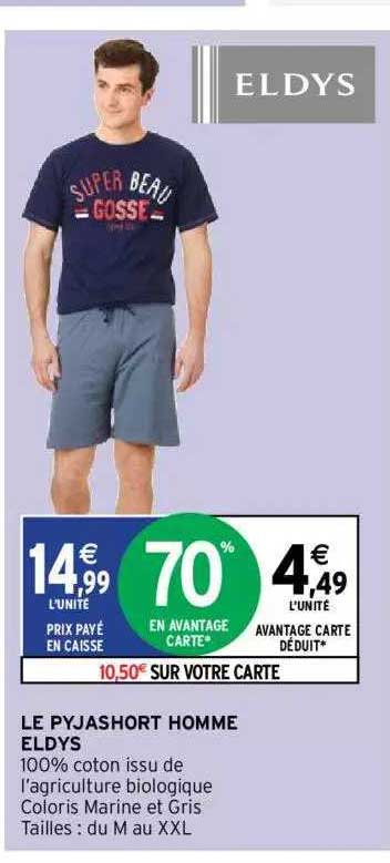 Le Pyjashort Homme Eldys
