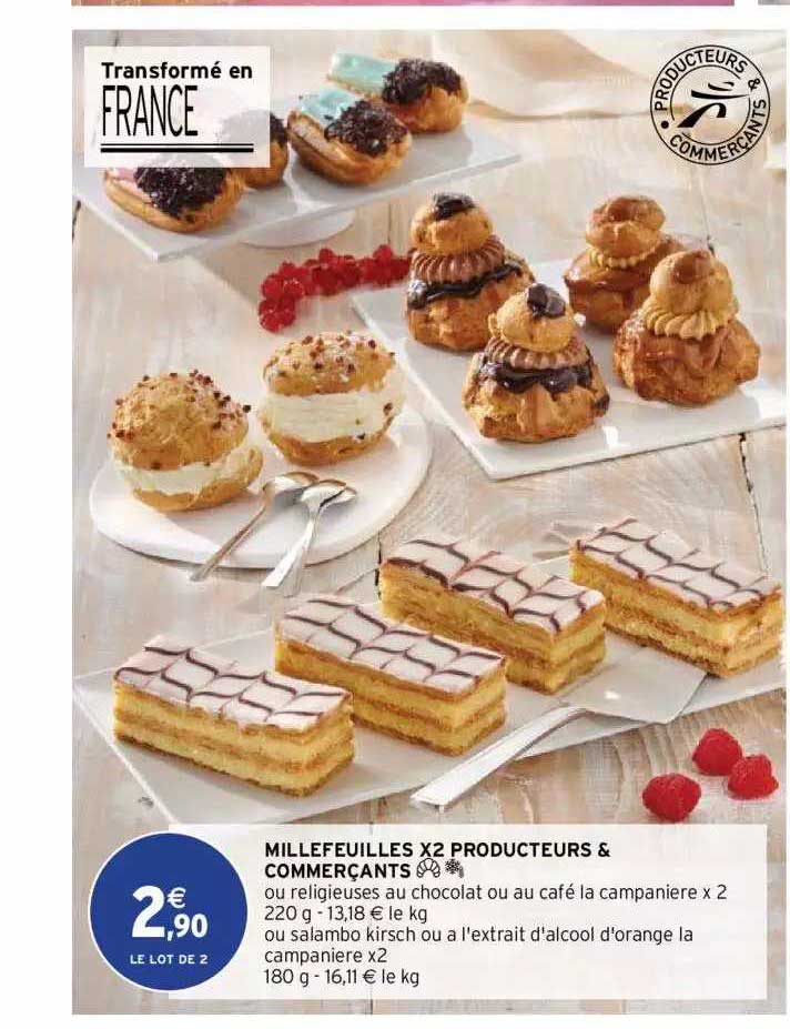 millefeuilles x2 producteurs & commerçants