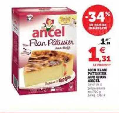mon flan pâtissier aux oeufs ancel