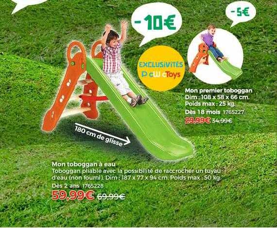 mon premier toboggan, mon toboggan à eau