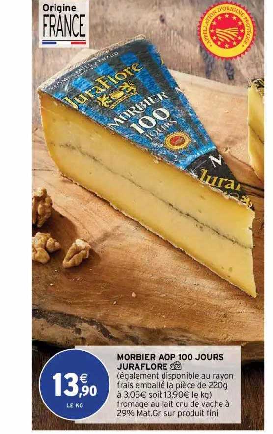 morbier aop 100 jours juraflore