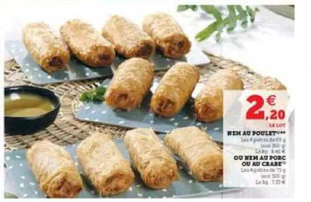 Nem Au Poulet Ou Nem Au Porc Ou Au Crabe