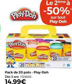 pack de 20 pots - play-doh