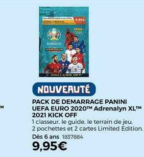 pack de démarrage panini uefa euro 2020 adrenalyn xl 2021 kick off