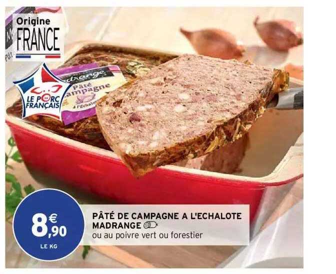 pâté de campagne à l'échalote madrange