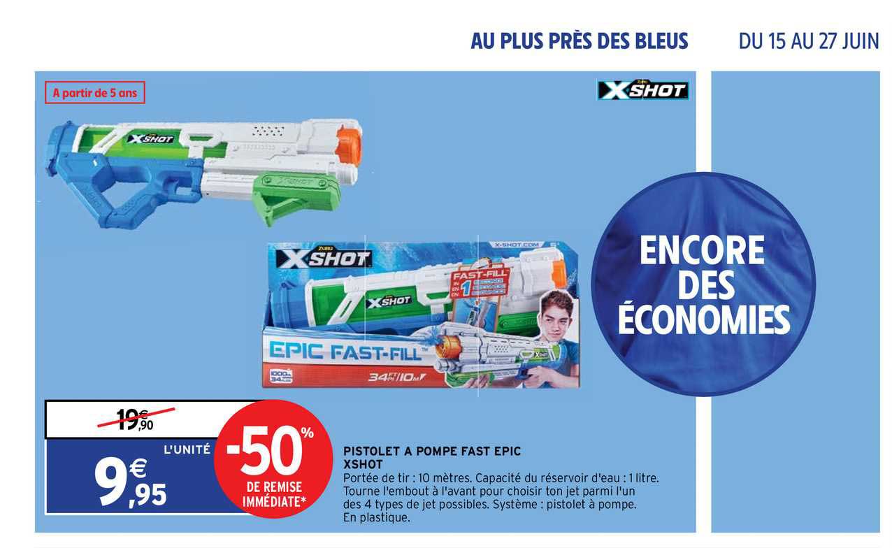 pistolet à pompe fast épic xshot