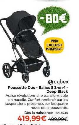 poussette duo - balios s 2-en-1 - deep black