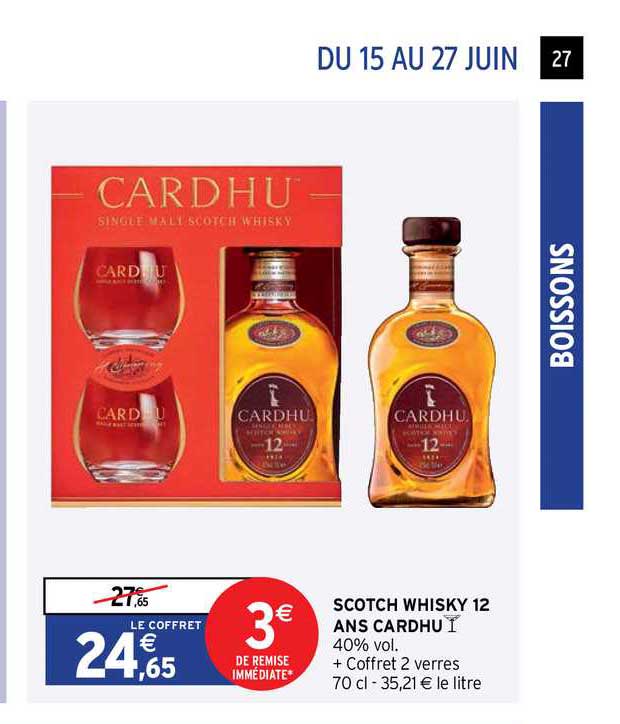 scotch whisky 12 ans cardhu