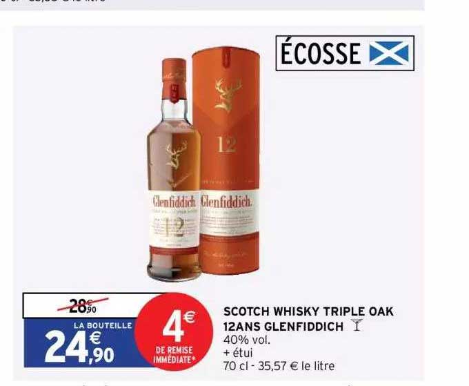 scotch whisky triple oak 12 ans glenfiddich