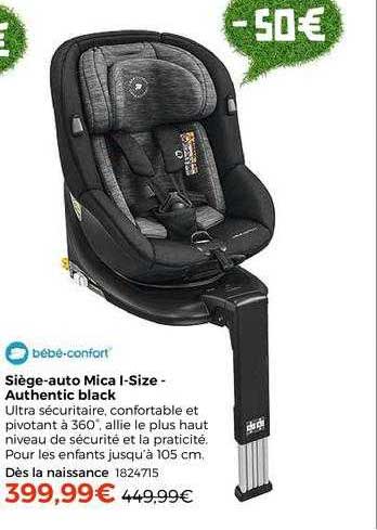 siège-auto mical i-size - authentic black