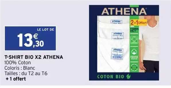 t-shirt bio x2 athena