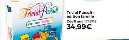 trivial pursuit - édition famille