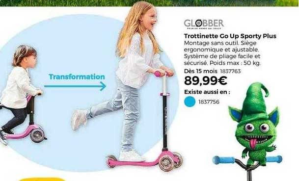 trottinette go up sporty plus globber