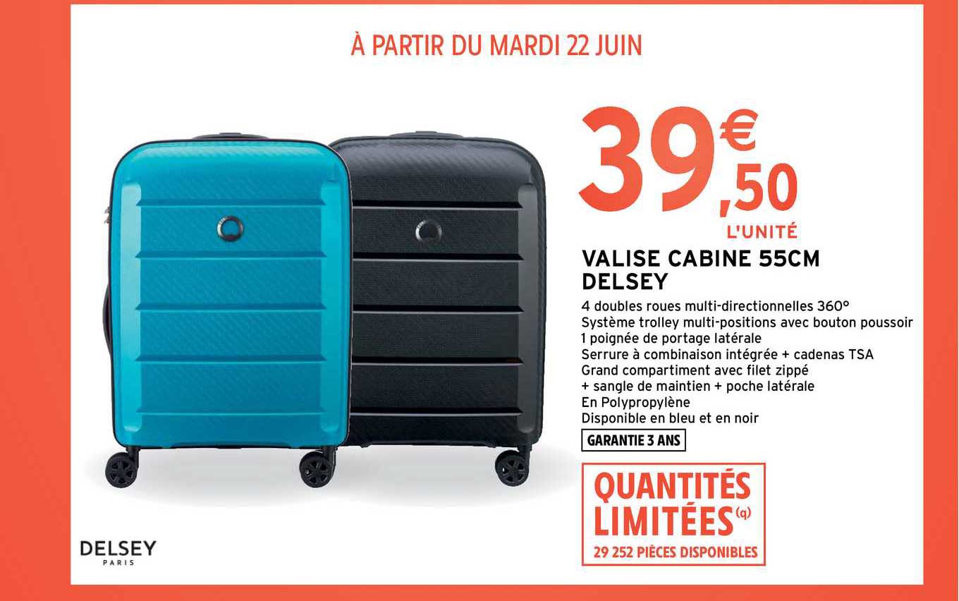 valise cabine 55cm delsey
