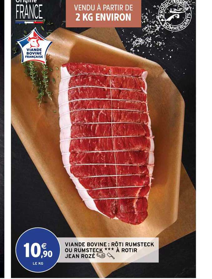 viande bovine : rôti rumsteck ou rumsteck à rotir jean rozé