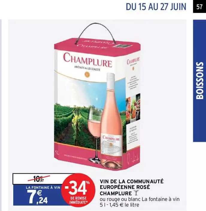 vin de la communauté européenne rosé champlure