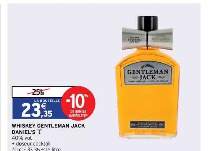 wiskey gentleman jack daniel's