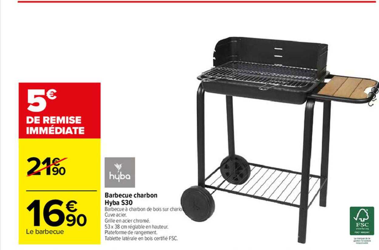 Barbecue Charbon Hyba S30