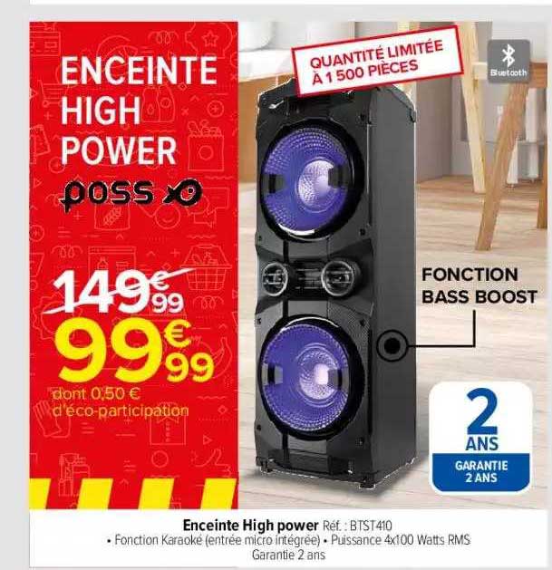 enceinte high power poss xo