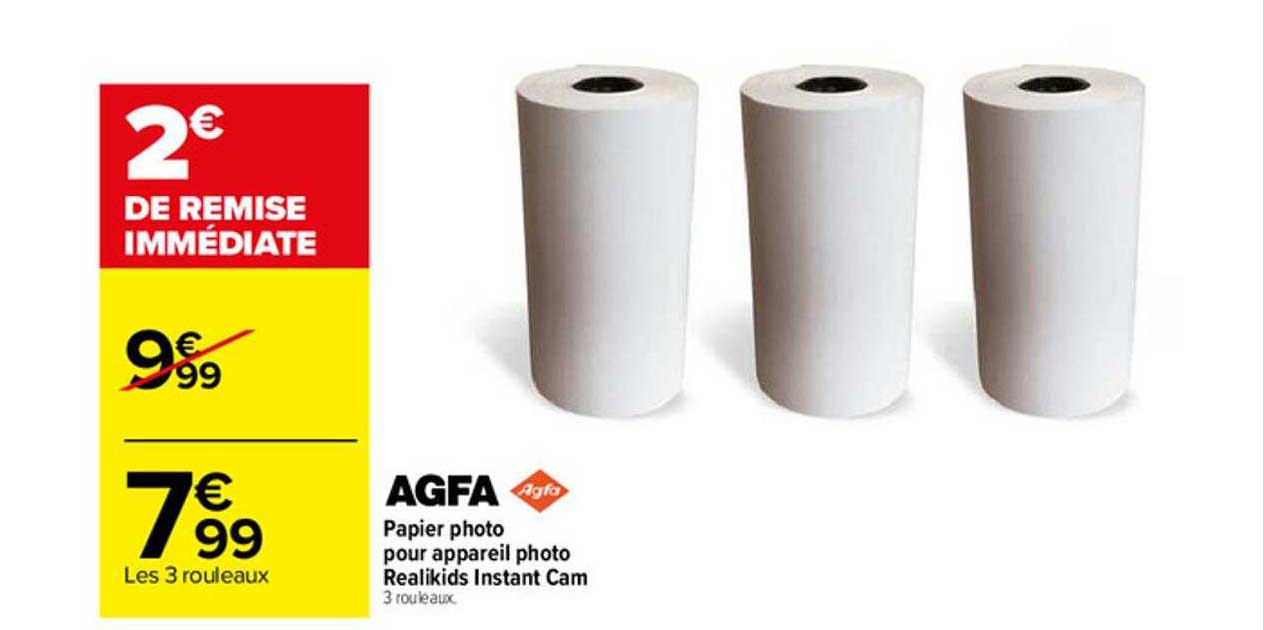 papier photo pour appareil photo realikids instant cam agfa