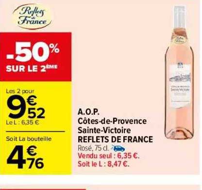 a.o.p. côtes-de-provence sainte-victoire reflets de france